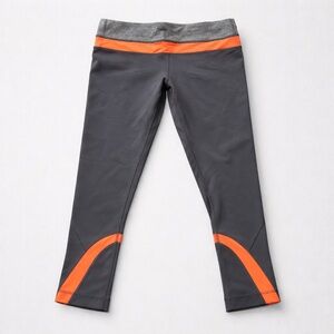Lululemon Dark Gray Cropped Leggings with waistband pocket